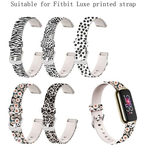 Suitable For Fitbit Smart Watch Sports Color Printing Strap-Small-S/large-L