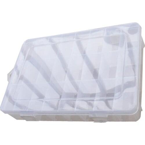 Transparent box plastic tool multi element jewelry 24 boxes removable handmade accessories box