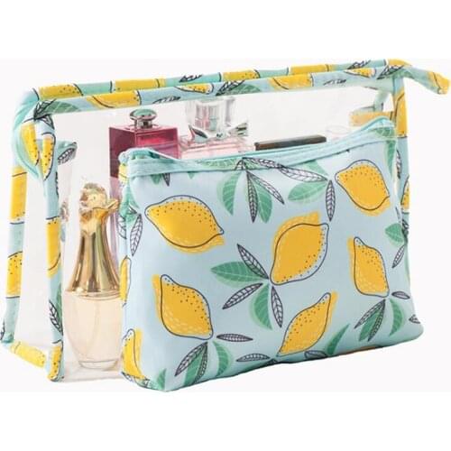 Transparent Jelly Cosmetic Bag Organizer Waterproof Portable Makeup Bag Travel Storage Bag Make Up Case Wash Pouch Toiletries