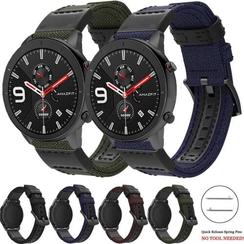 20mm 22mm Watch Strap for Samsung galaxy watch 46mm 42mm For Galaxy watch 3 Nylon Watchband For Samsung Galaxy Watch Active2