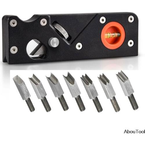 Edge Corner Planer with 7pcs Cutter Heads 45 Degree Bevel Planer Chamfering Trimming Planer Woodworking Carpenter DIY Tool Set