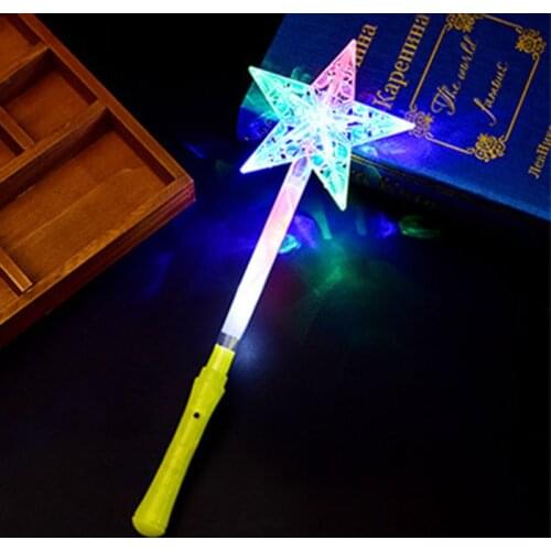 F62D LED Flashing Glow Headband Cosplay Light Hairband Concert Wand Stick Star Snowflake Flashing Sticks