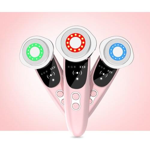 EMS Face Massager Electroporation Lifting Beauty LED Massager Face Cosmetology RF Devices Anti Wrinkle Device for Face