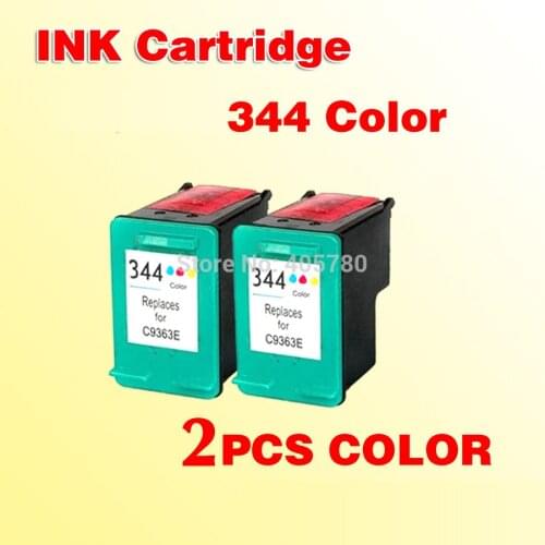 2x color compatible ink cartridges for344 for 344 Deskjet 9800 9800d 6540 6520 6980 6940 5740 5940 6840 6620 460c