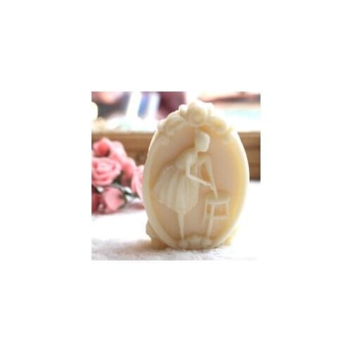 3D Ballet Girl Shape Soap mold & fondant Cake decoration mold High-quality Handmade soap mold ,candle Candy moulds