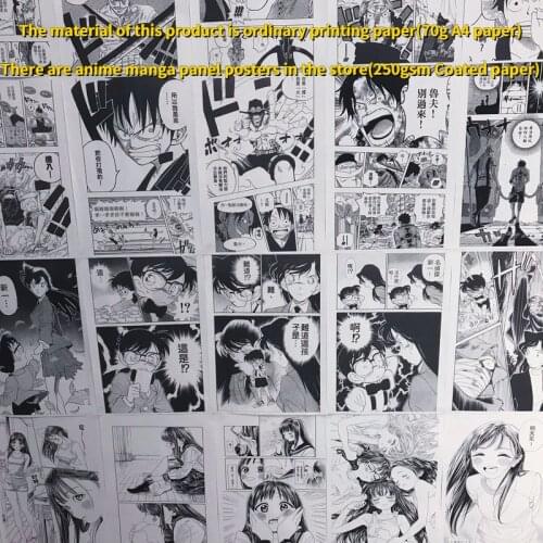50Pcs Anime Manga Panels Poster Jujutsu Kaisen One Piece Demon Slayer Bedroom Collage Print Decoration Comic Stickers