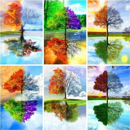 5d diy Diamond Painting Forest Landscape Diamond Mosaic Set Handmade Diamond Embroidery Space Landscape Home Decoration