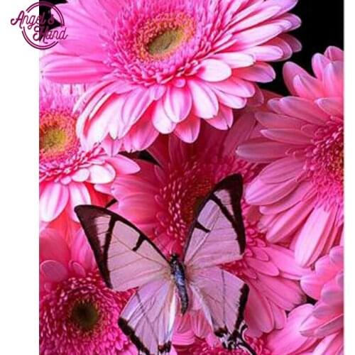 Floral Full Diamond Painting Butterfly Flower Home Decorative Patterns Diamonds Embroidery Handmade Art