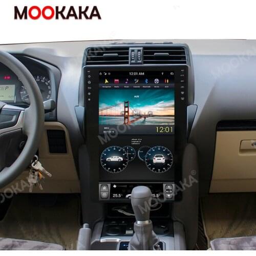 Tesla Screen Carplay For 2018 TOYOTA Land Cruiser Prado 150 Android Car Multimedia Player GPS Audio Radio Auto Stereo Head Unit