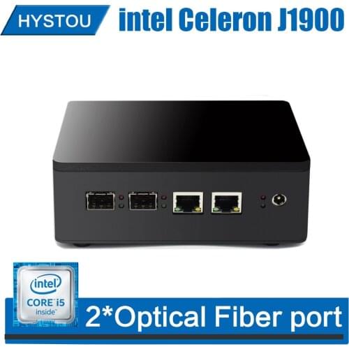 Celeron J1900 2*Optical Fiber port mini pc computer windows 7 Quad Core Micro computer Linux VGA Nettop Fiber Gigabit Ethernet