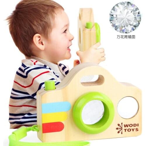 Wooden Simulation Camera Toys Model Baby Kids Room Magic Photo Furnishing Articles INS Christmas Birthday Gifts Brain Game