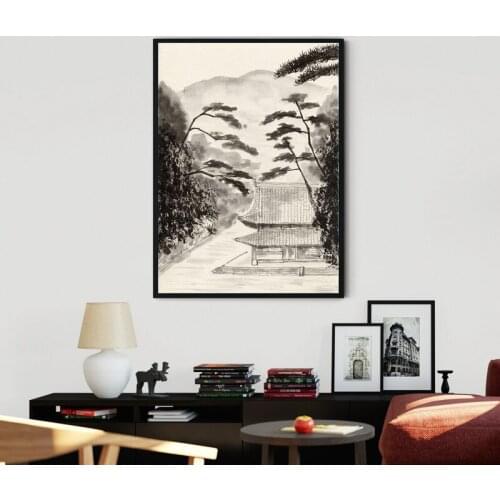 Chinese ink landscape Paintings Wall Art Modern Prints Poster Living Room Decor Decorative Paintings On The Wall Home Decor