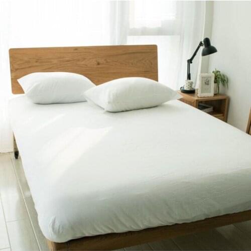 4pcs Solid Color Pure Cotton Bedding Set Duvet Cover Flat Sheet Or Fitted Sheet Pillowcases Without filler Ins Chic Life