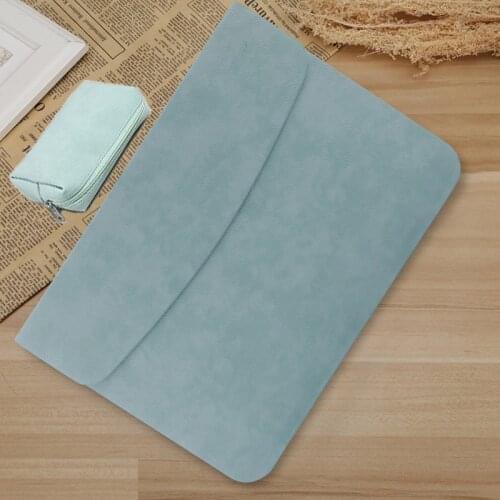 Leather Laptop Sleeve Bag For Macbook Retina 11 12 15 Mac Book Air 13 Notebook Case For Xiaomi 13.3 15.6 Surface Pro 4 5 Cover