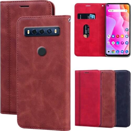 Leather Flip Case For TCL Plex Cover Wallet Magnetic Case TCL 10 Plus SE Pro 5G 10L T790Y T782H T799B T766H T780H Protector Case