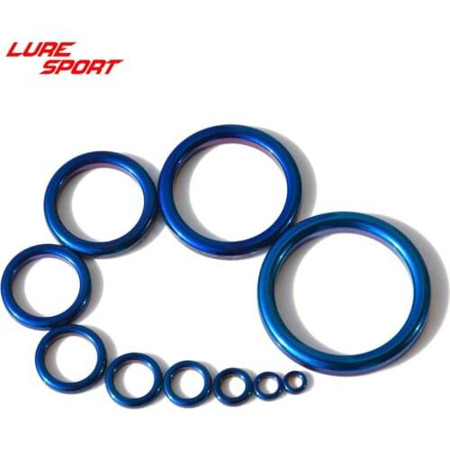 LureSport 30 pcs Alconite Blue Ceramic guide ring rod Guide Ring part Fishing Rod Building component Repair DIY Accessory