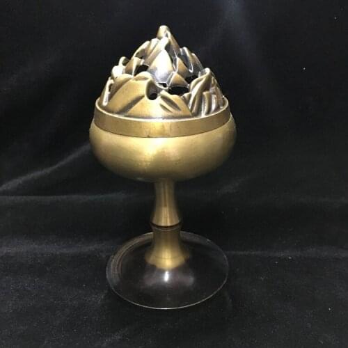 Antique QingDynasty copper pot / censer, hand-carved crafts,Collection&Adornment,Free shipping