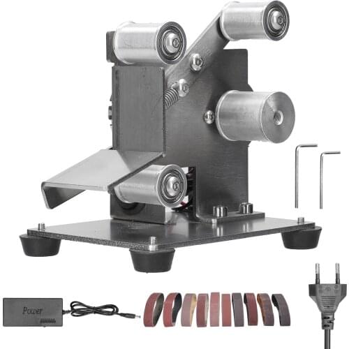 Multifunctional Angle Grinder Mini Electric Belt Sander Grinder Sand Belt DIY Polishing Grinding Machine Cutter Edges Sharpener