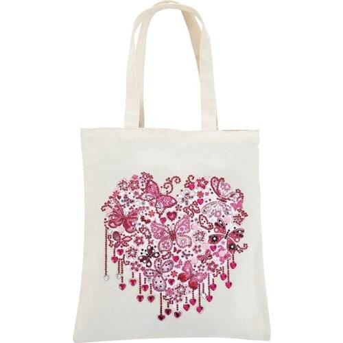 DIY Diamond Painting Handbag Reusable Eco Shopping Storage Bags Foldable Grocery Tote Home Organizer Bag