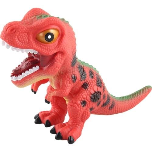 Squeeze Sound Dinosaur Model Toy For Baby Kids Soft Rubber Simulation Dinosaurs Stress Relief Toy Music 3D Animal Toy Gifts