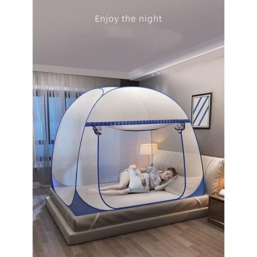 1m 1.3m 1.5m 1.8m Mosquito Net Multi-Color Large Space Full Bottom And Bottomless Bed Tent Mosquito Net Single Door Mosquitonet