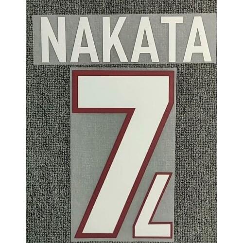 Retro 2000 Japan NAKATA Nameset Customize Any Name Number Printing Iron on Transfer Badge