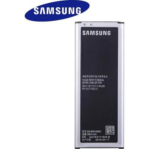 SAMSUNG Original Replacement Battery EB-BN916BBC For Samsung GALAXY NOTE4 N9100 N9108V N9109V N9106W NOTE 4 with NFC 3000mAh