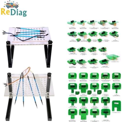 BDM Frame LED Full Adapters 22pcs/Set BDM Probe Dimsport LED BDM Frame ECU Programmer Works BDM100 FGETCH V2 5.017 V7.020
