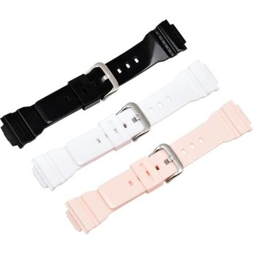 16mm PU Watches Band Strap Watch Belt For g-shock gma-s110 gma-s120 DW-5600 DW-6900 GW-M5610 Watchband Replace