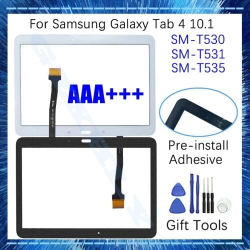 New Touch Screen Glass Display LCD Outer Digitizer Front Glass Panel For Samsung Galaxy Tab 4 10.1 T531 T535 T530 Replacement