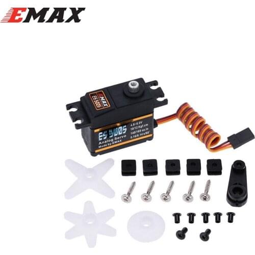 New Emax ES3005 Analog Metal Waterproof Servo with Gears 43g servo 13KG torque for RC car airplane Diy racing drone fix-wing