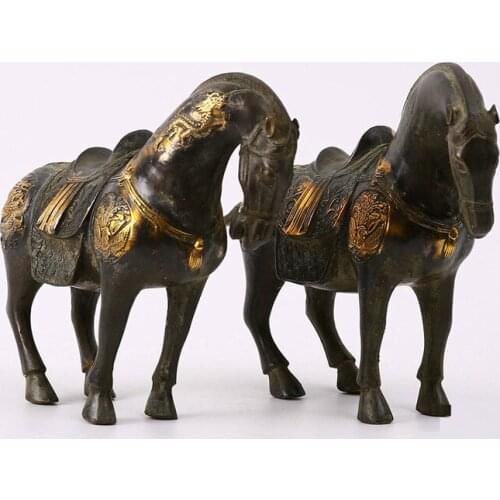 Study Decoration Gold Tangma Decorations Home Fortune Furnishings Pure Copper Crafts Garden Decoration Accessories