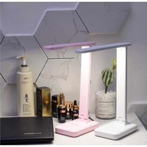 Bright LED Table Lamp Portable Rechargeable Night Light Three Mode Stepless Dimming Eye Protection Reading Book Lamp