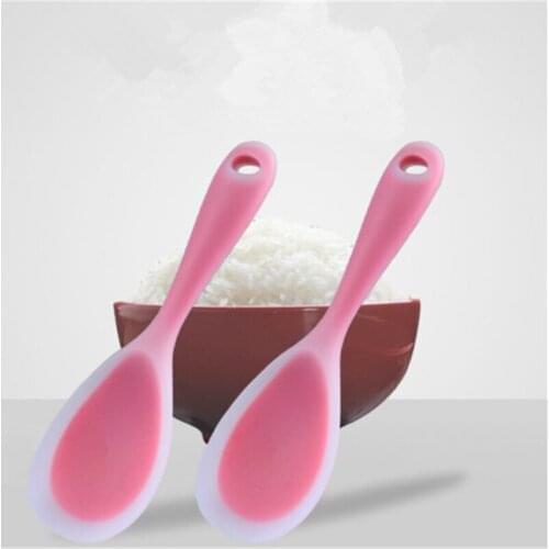 1pc Non Stick Rice Spoon Creative Silicone Spoon Sushi Scoop For Kitchen Household Kitchen Accessories Cooking Tools Gadget