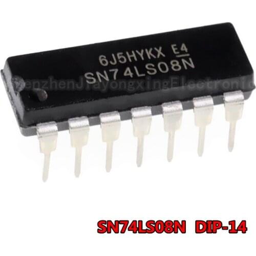 10PCS SN74LS08N DIP14 SN74LS08 DIP 74LS08N 74LS08 SN74LS08 HD74LS08P DIP-14 new and original IC