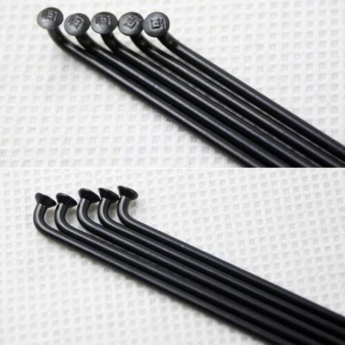 12 Pieces A Lot DT Swiss Champion Spokes Diameter 2.0mm Black Color J-bend Mountain Bike Spokes With DT 12mm Brass Nipples