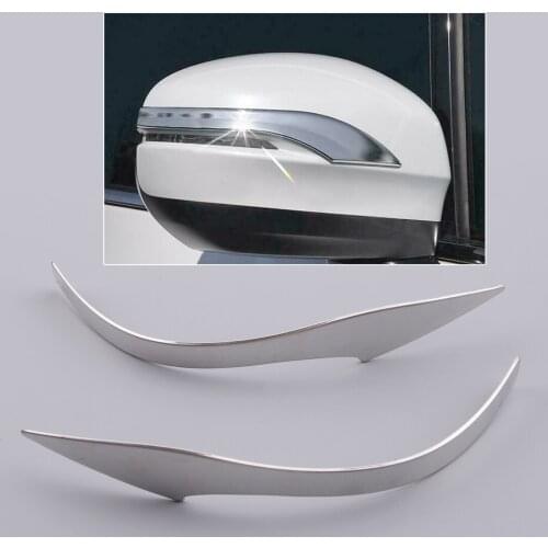 2Pcs/Set Car Rearview Mirror Side Strip Cover Decoration Trim Plastic Silver Fit For Honda Odyssey US Model 2018 2019 2020 2021