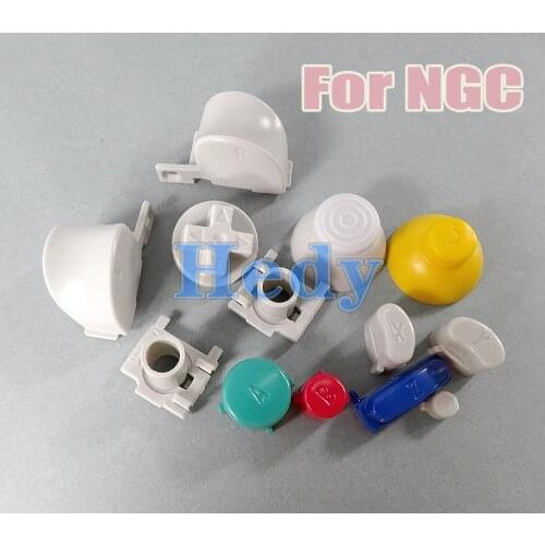 20sets Full Set L R ABXY Z Keypads Buttons for Nintend NGC Controller Colorful Thumb Touch Button Keys Game Joystick Cover Cap