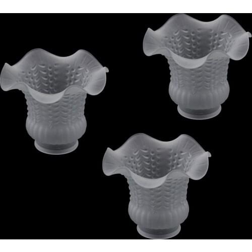 3pcs Glass Shades for Wall Sconce Lights and Ceiling Fan Lights Chandelier