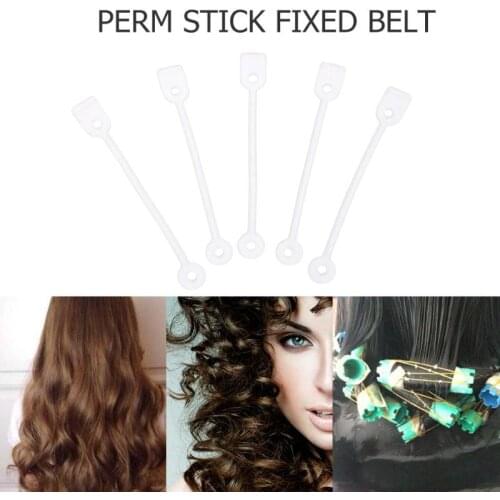 50pcs/set Professional Long Hair Perm Rod Curler Replacement Elastic Rubber Bands Roller Hair Shaping Styling Tools