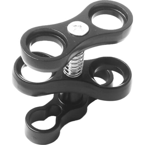 9 x 62 mm Underwater Scuba Diving Ball Joint Arm Clamp Mount for Connecting Strobe Video Light to Water Sports Accessories