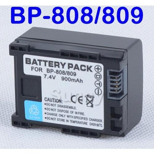 BP 808 Battery Pack for Canon FS10, FS11, FS20, FS21, FS22, FS30, FS31, FS40, FS100, FS200, FS300, FS400 Flash Memory Camcorder
