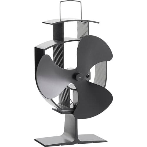 Free Shipping Wood Stove Eco Fan - Heat Powered Ultra Quiet Triple Blade Fireplace Blower Fan for Efficient Heat Distribution