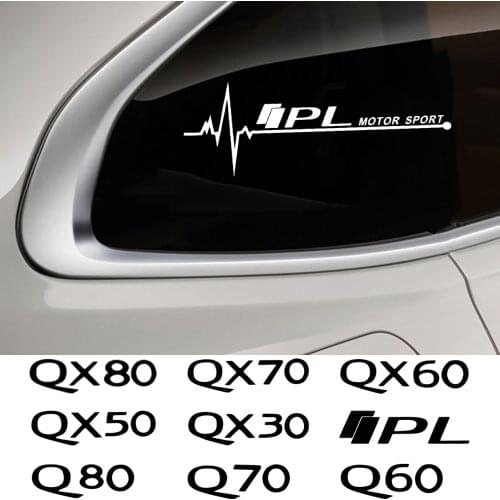 Car Side body Window Stickers Decals For Infiniti IPL G35 G37 Q50 Q30 Q60 Q70 IPL QX50 QX30 QX60 QX70 QX80 QX56 Car Accessories