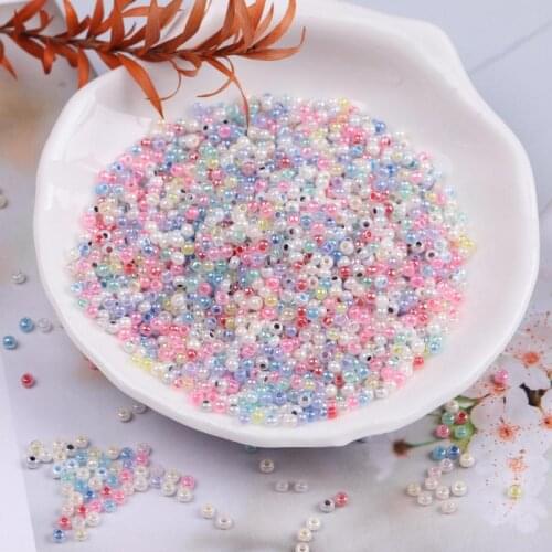 720pcs 2mm Cream Glass Seed Beads 11/0 Jewelry Hand Diy For Bags, Clothing, Necklaces And Bracelets Tassel Sewing Accessories