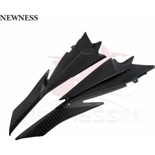 Black ABS Unpainted Front & Rear Gas Tank Side Cover Trim Cowl Fairing For 2008-2009 Suzuki GSXR G-SXR 600 750 K8