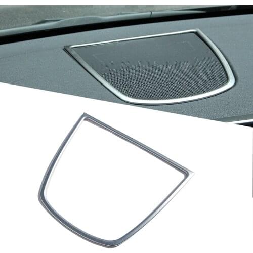 For BMW X5 X6 f15 F16 2014+ Car Accessories ABS Chrome Car Dashboard Speaker Frame Cover Trim Stickers