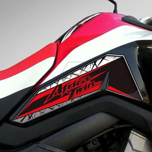 For Honda Africa Twin 2016-2019 3D Resin Motorcycle Side Tank Pad Protection Decals