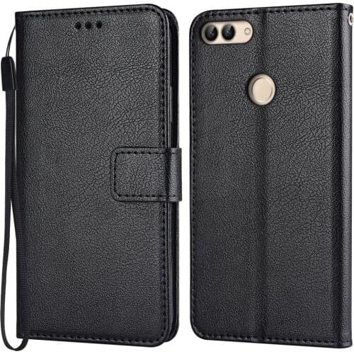Flip Leather Case for Huawei P Smart 2018 FIG-LX1 POT-LX1AF Vintage Wallet Phone Case for P Smart 2018 Funda Cover