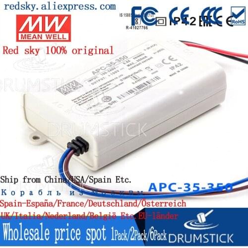 Steady MEAN WELL APC-35-350 100V 350mA meanwell APC-35 100V 35W Single Output LED Switching Power Supply